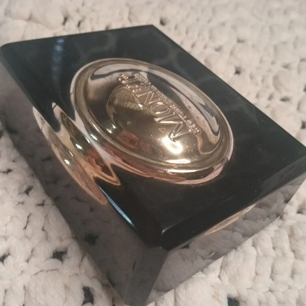 Vintage Designer MONET TM New York London‎ Paris Clear Desk Paper Weight RARE